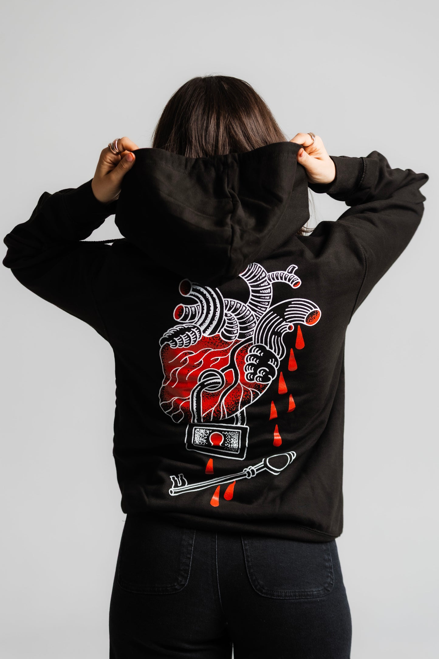 ‘INKED Lakat’ Cipzáras Pulóver