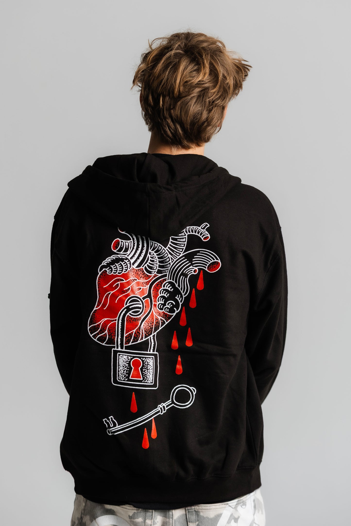 ‘INKED Lakat’ Cipzáras Pulóver