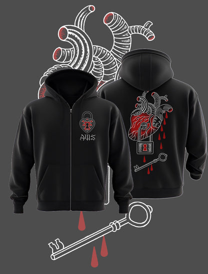 ‘INKED Lakat’ Cipzáras Pulóver